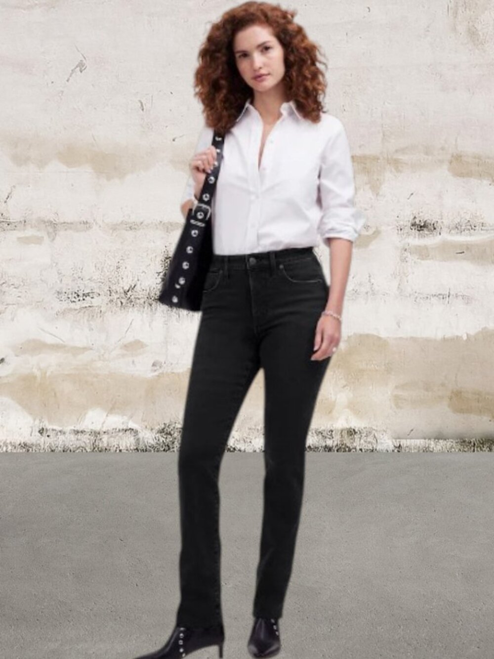 Madewell $138 Curvy Stovepipe Black Jeans Size 24